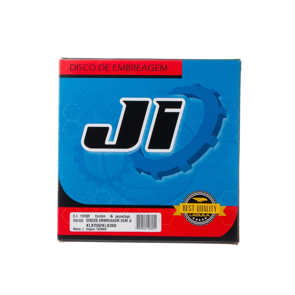 DISCOS EMBREAGEM OEM JI (6 PECAS) XLX 250 XLX 350