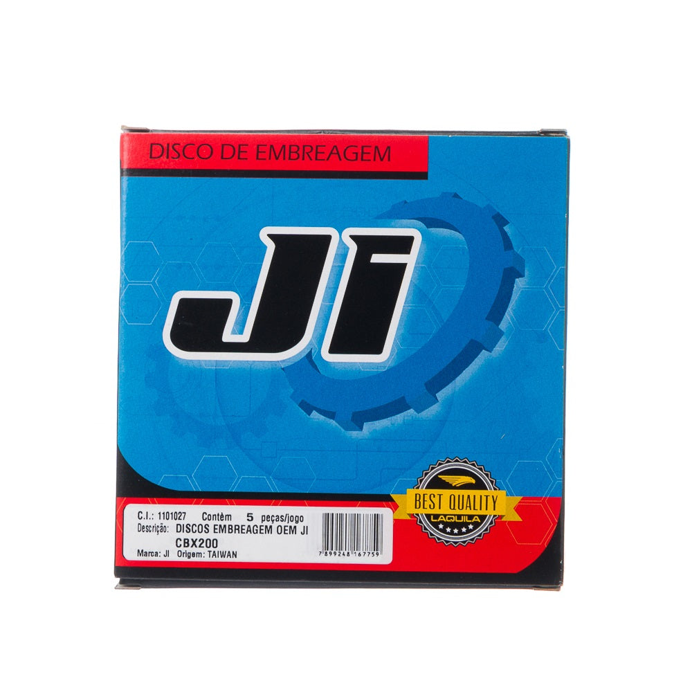 DISCOS EMBREAGEM OEM JI (5 PECAS) CBX 200.