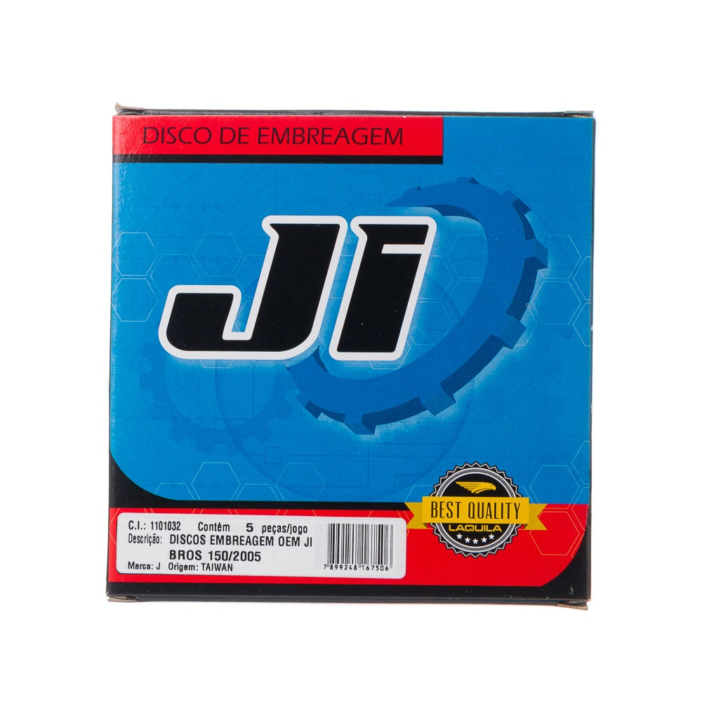 DISCOS EMBREAGEM OEM JI (5 PECAS) BROS 150/ 2005