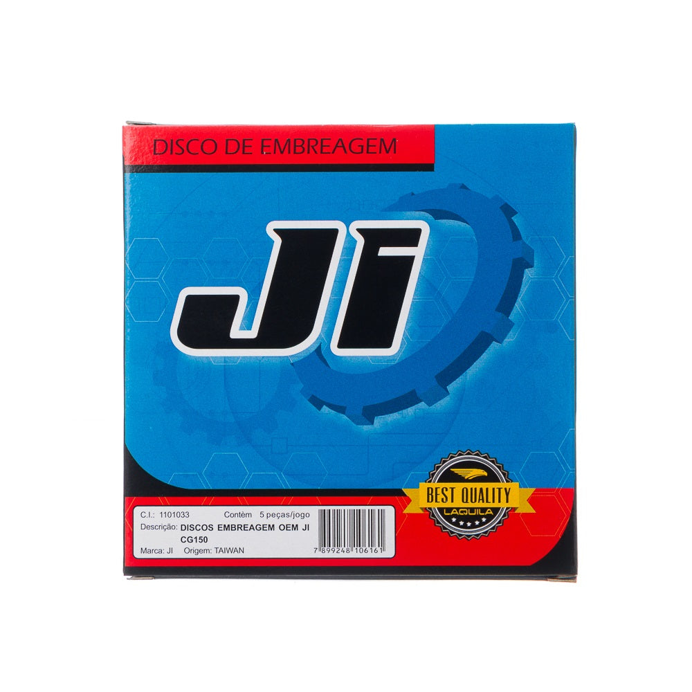 DISCOS EMBREAGEM OEM JI (5 PECAS) CG 150