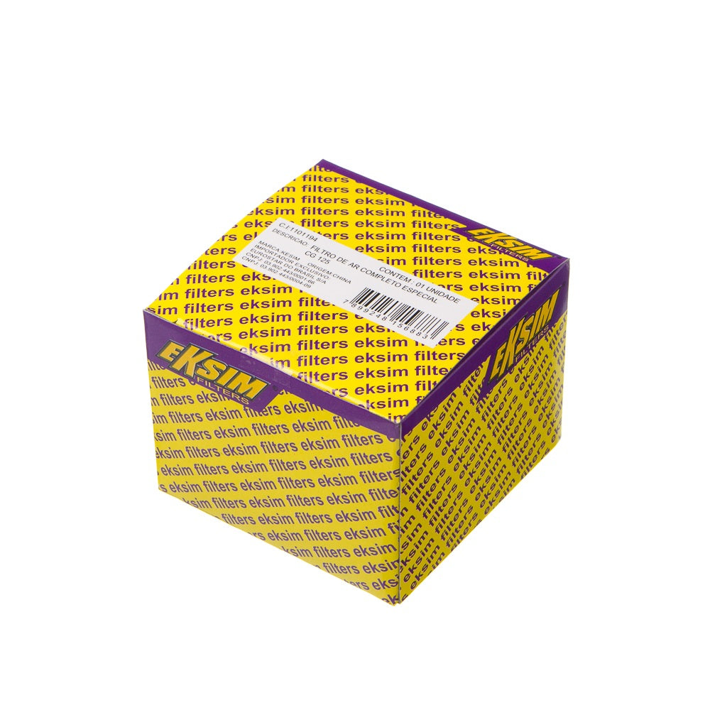 FILTRO AR COMPLETO ESPECIAL EKSIM CG 125