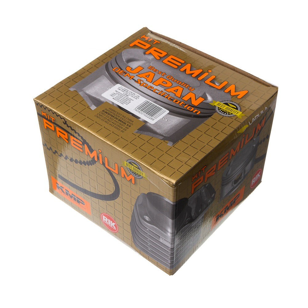 KIT PREMIUM C/CILINDRO PISTAO JUNTA KMP.ANEL RIK CG 125 02-0