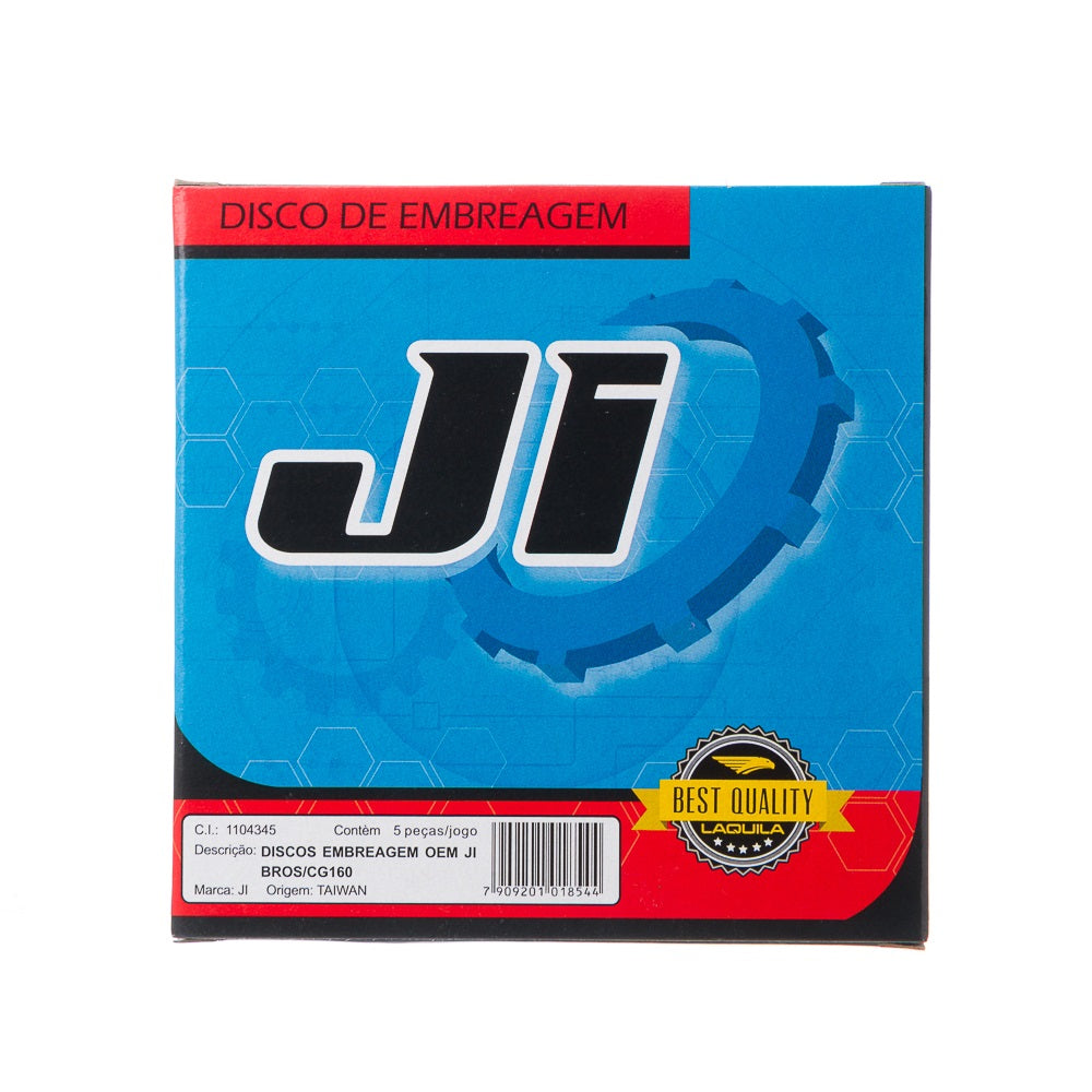 DISCOS EMBREAGEM OEM JI (5 PECAS) BROS 160 - CG 160