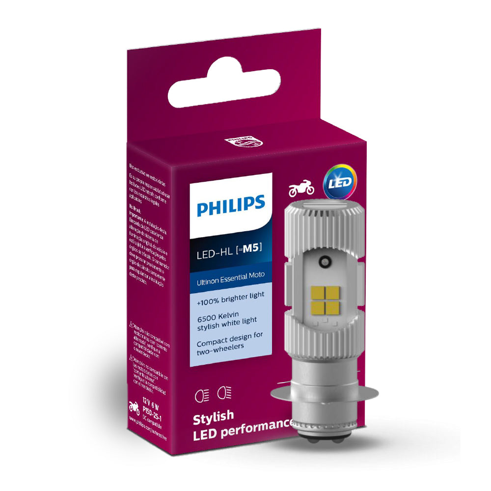 LAMPADA FAROL PHILIPS M5 LED MOTO - 11163UEMX1