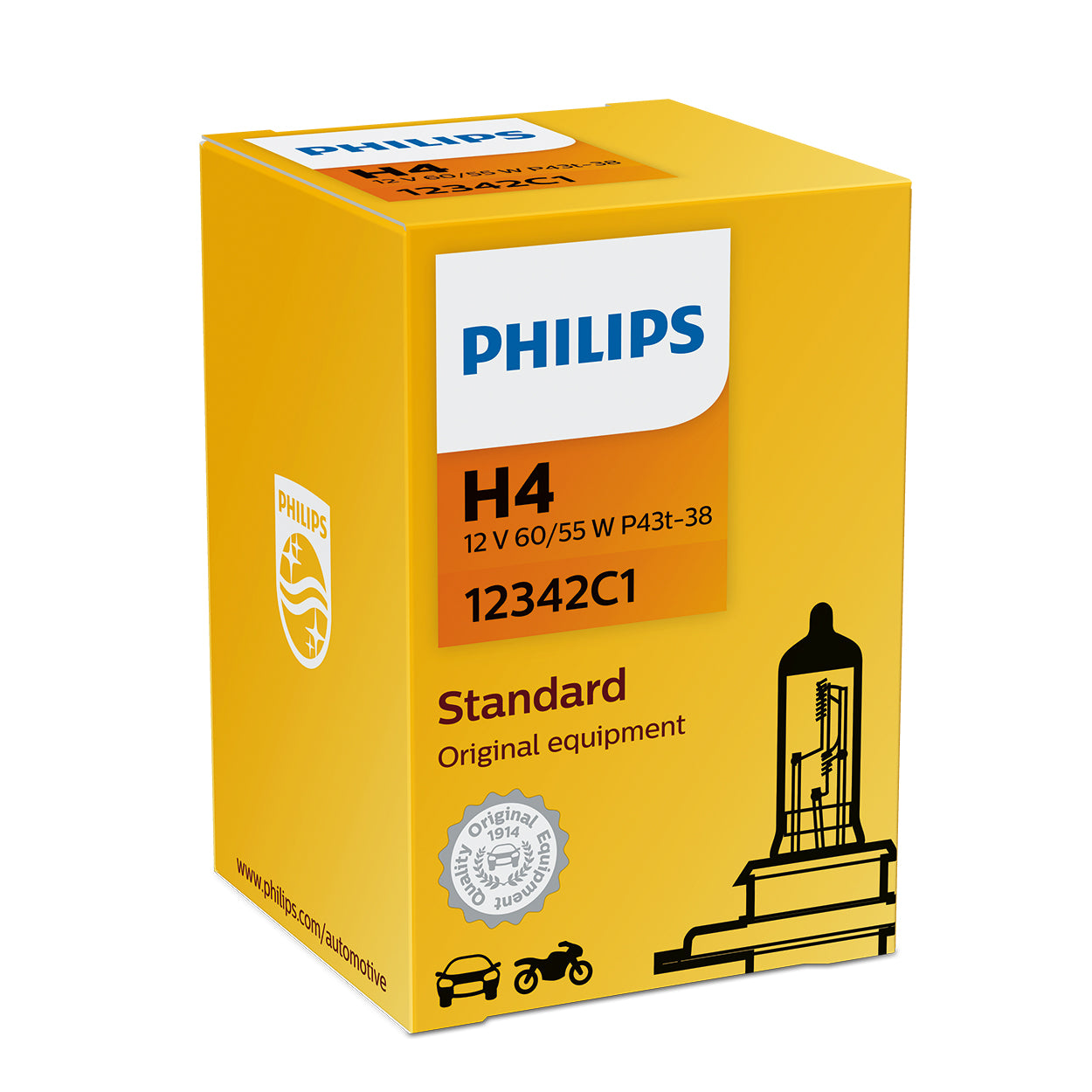 LAMPADA FAROL PHILIPS H4 60/55W