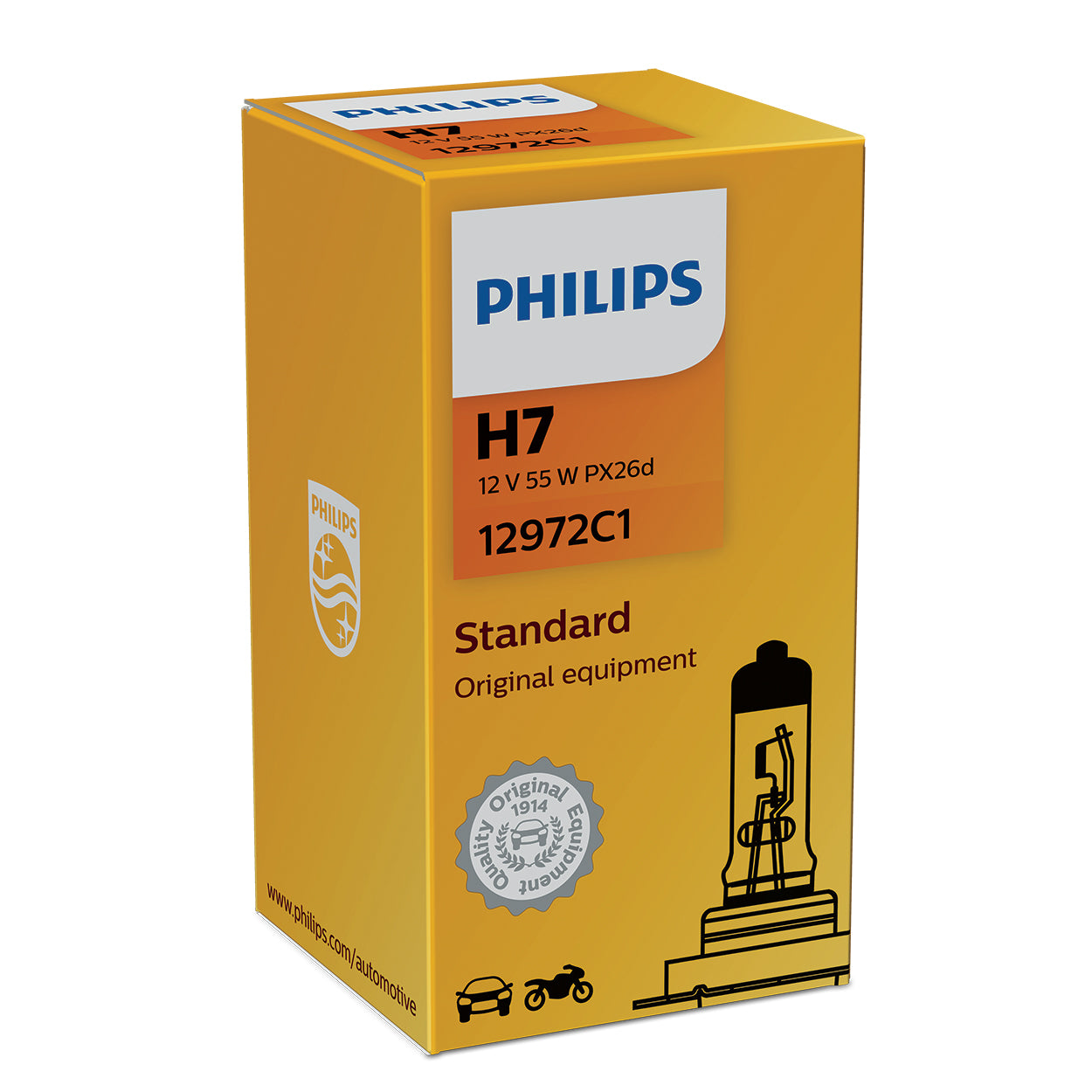LAMPADA FAROL PHILIPS H7 55W