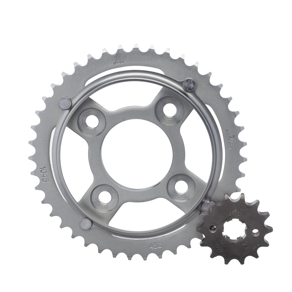 KIT TRANSMISSAO DAROM  COM RETENTOR CG 125 09/15