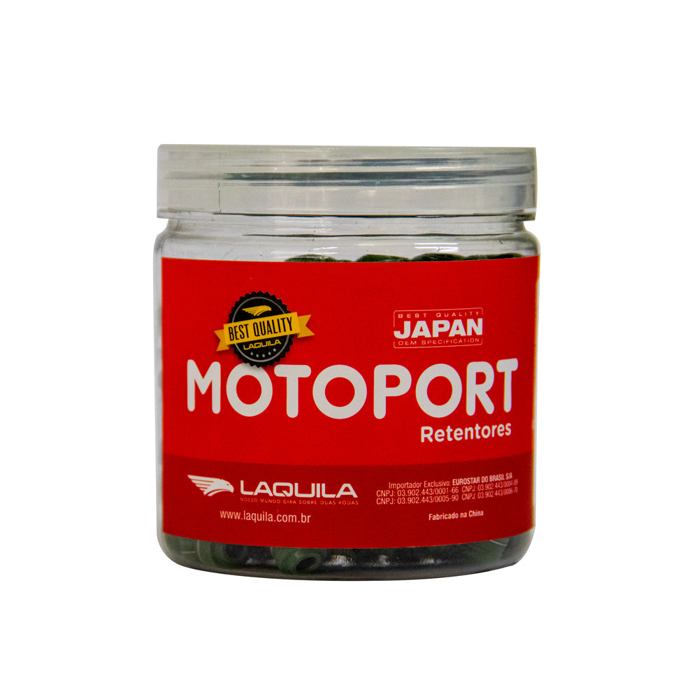 RETENTOR VALVULA (POTE C/ 250PCS-VERDE) MOTOPORT CG 125 /01