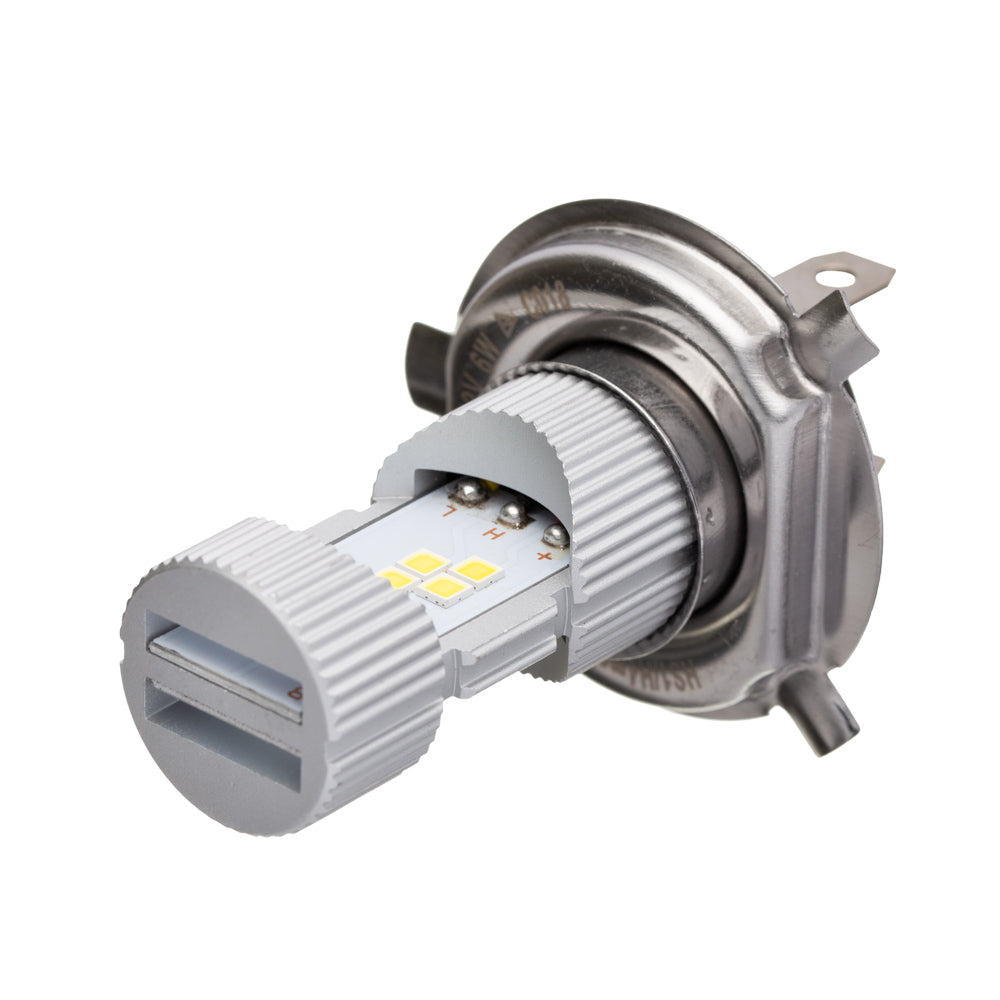LAMPADA FAROL HALOWAY H4/HS1 LED MOTO 6.500K