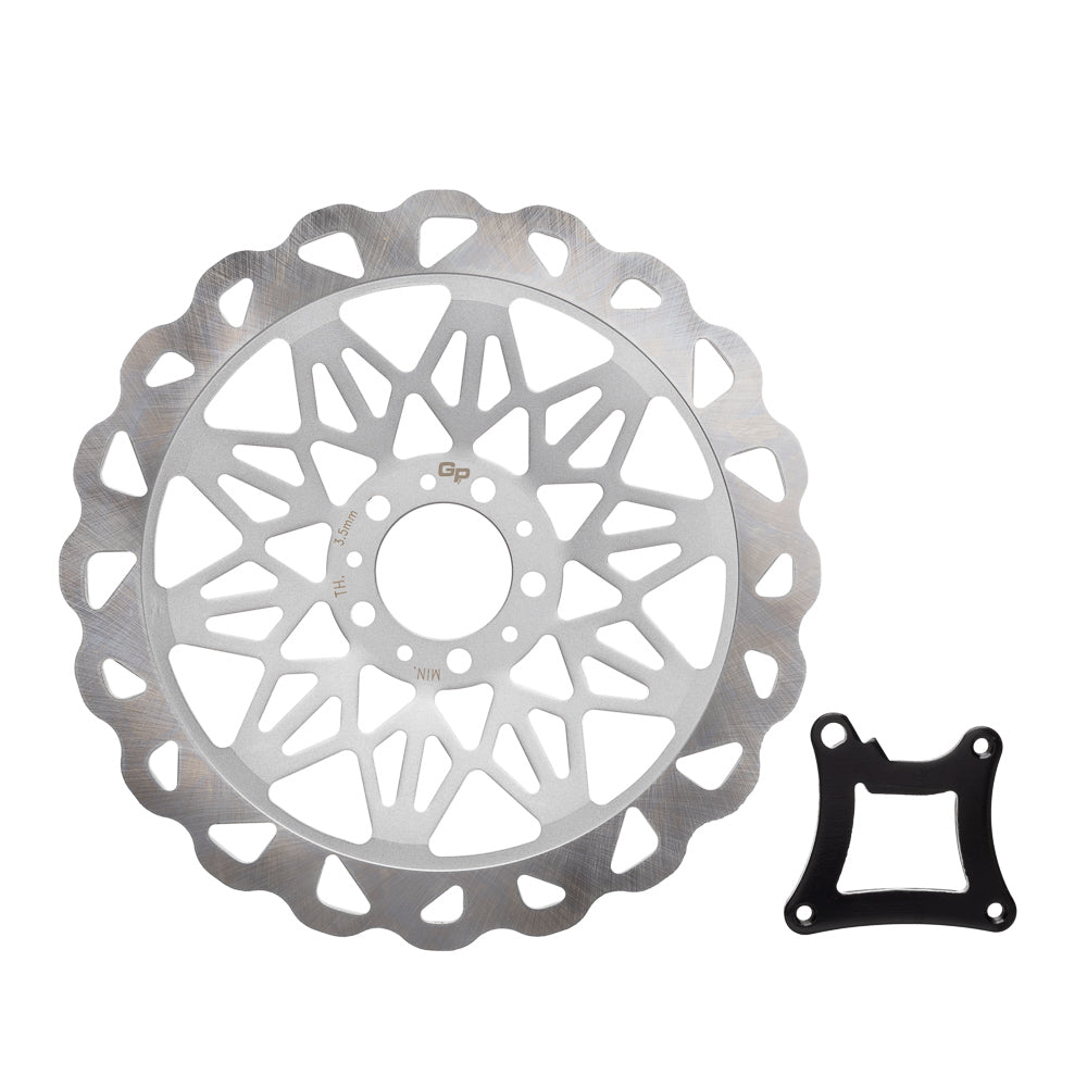 DISCO FREIO DIANTEIRO GP7 CG 150 09/15 PRATA 320MM OVERSIZE