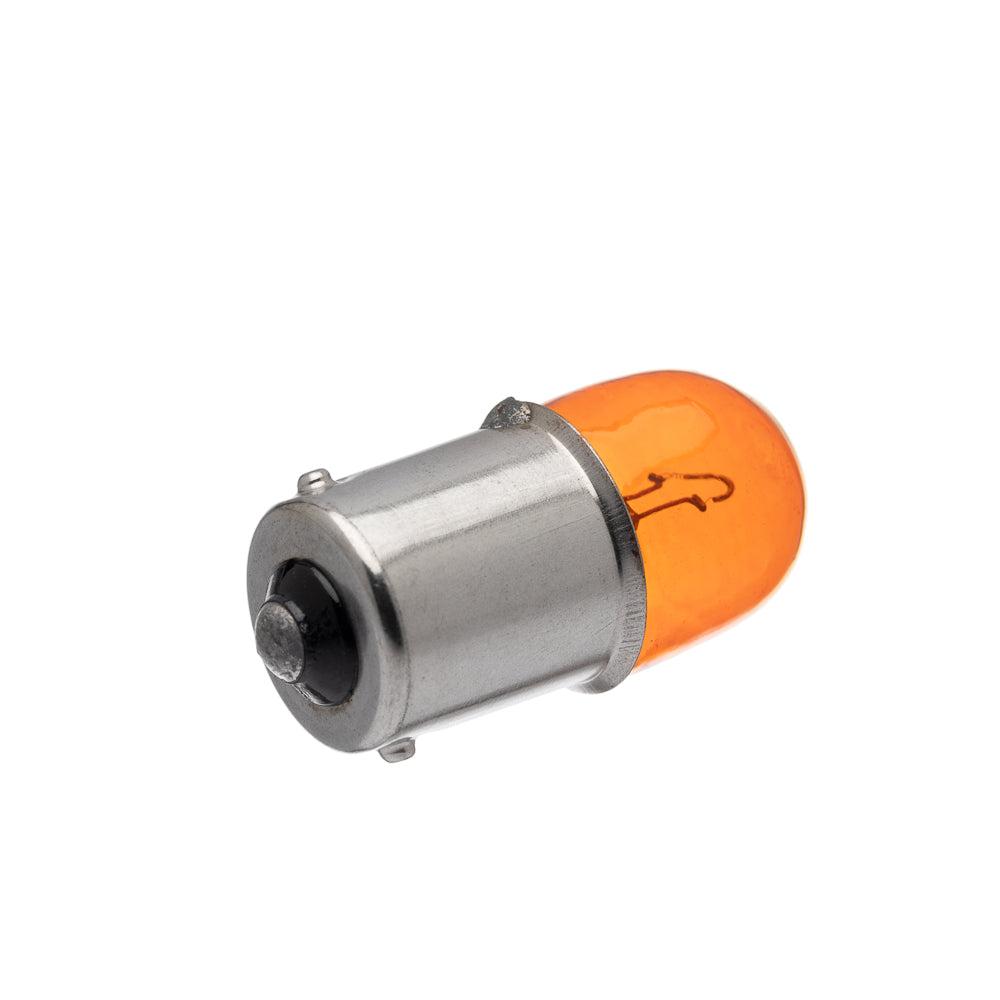 LAMPADA PISCA KEISI 12V 10W CG 125 BASE FERRO AMARELA
