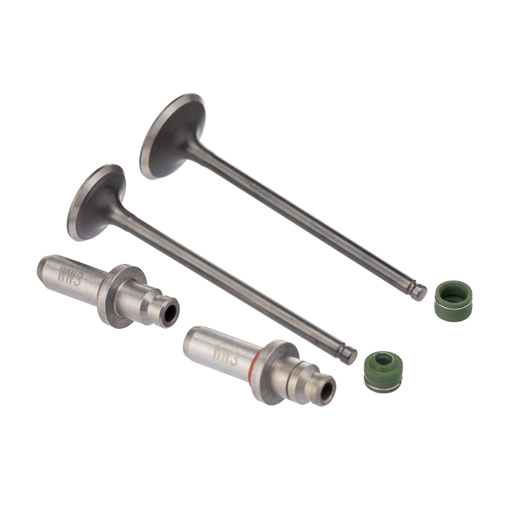 VALVULA GUIA E RETENTOR KIT (6PCS) WW3 CG 125 02/08 +0.10 RET. V