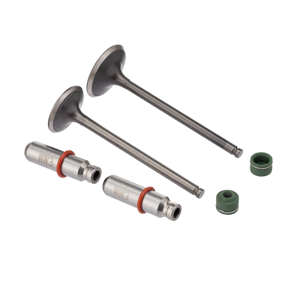 VALVULA GUIA E RETENTOR KIT (6PCS) WW3 CG 150 04/08 +0.30 RET. V