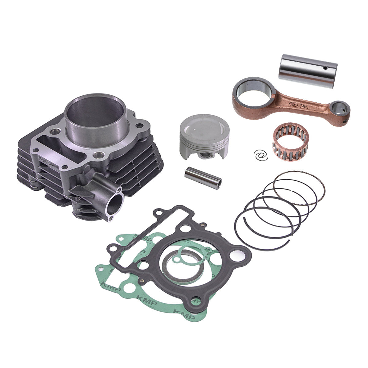 KIT CILINDRO KMP C/BIELA TXK  FAZER 250 14/ FLEX (PRETO)