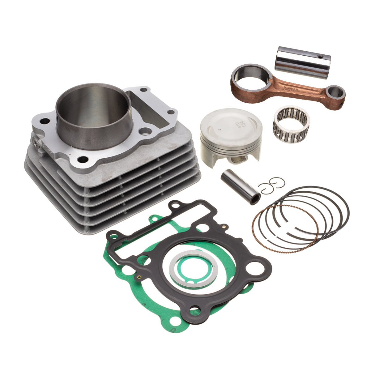 KIT CILINDRO KMP C/BIELA WW3  FAZER 250 06/13 (PRATA)