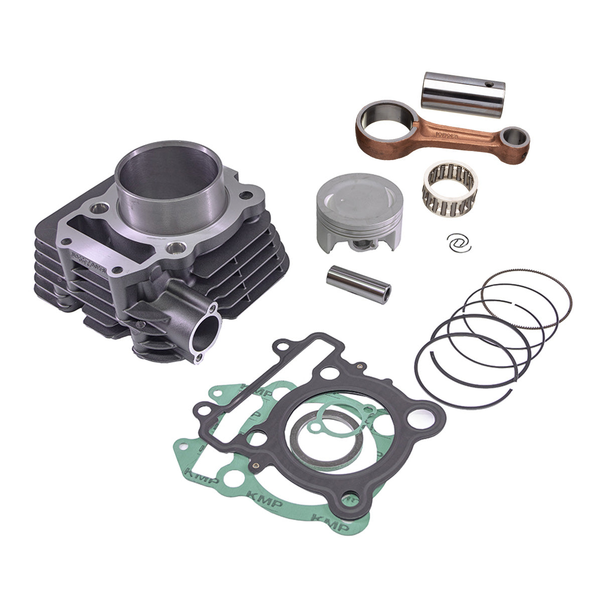 KIT CILINDRO KMP C/BIELA WW3  FAZER 250 14/ FLEX (PRETO)