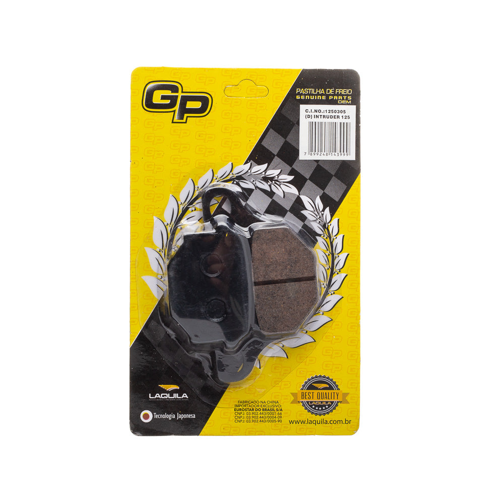 PASTILHA DE FREIO (D) GP7 INTRUDER 125