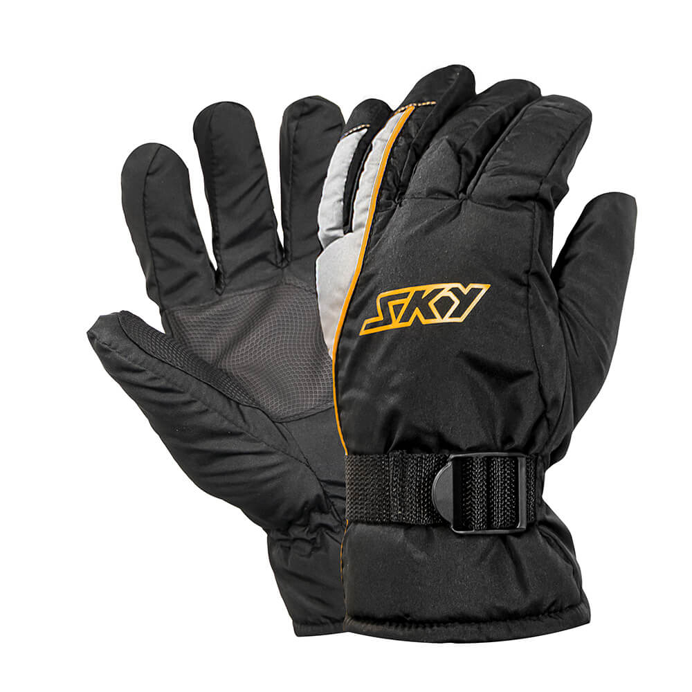 LUVA IMPERMEAVEL SKY WINTER PRETA C/ AMARELO GGG
