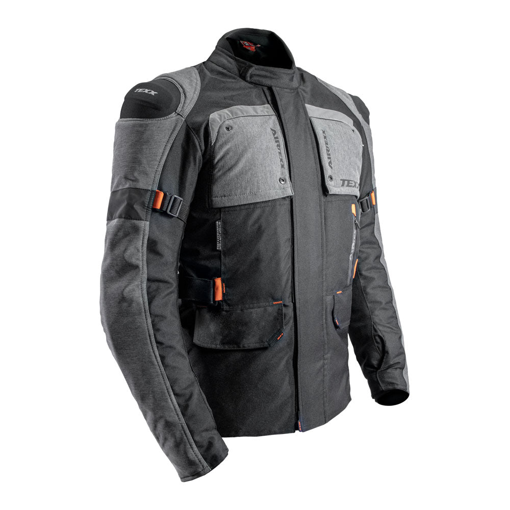 JAQUETA TEXX ARMOR MASC PRET CINZ LARANJ  L