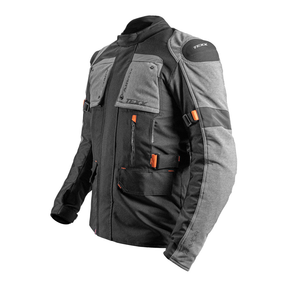 JAQUETA TEXX ARMOR MASC PRET CINZ LARANJ XXL 2XL