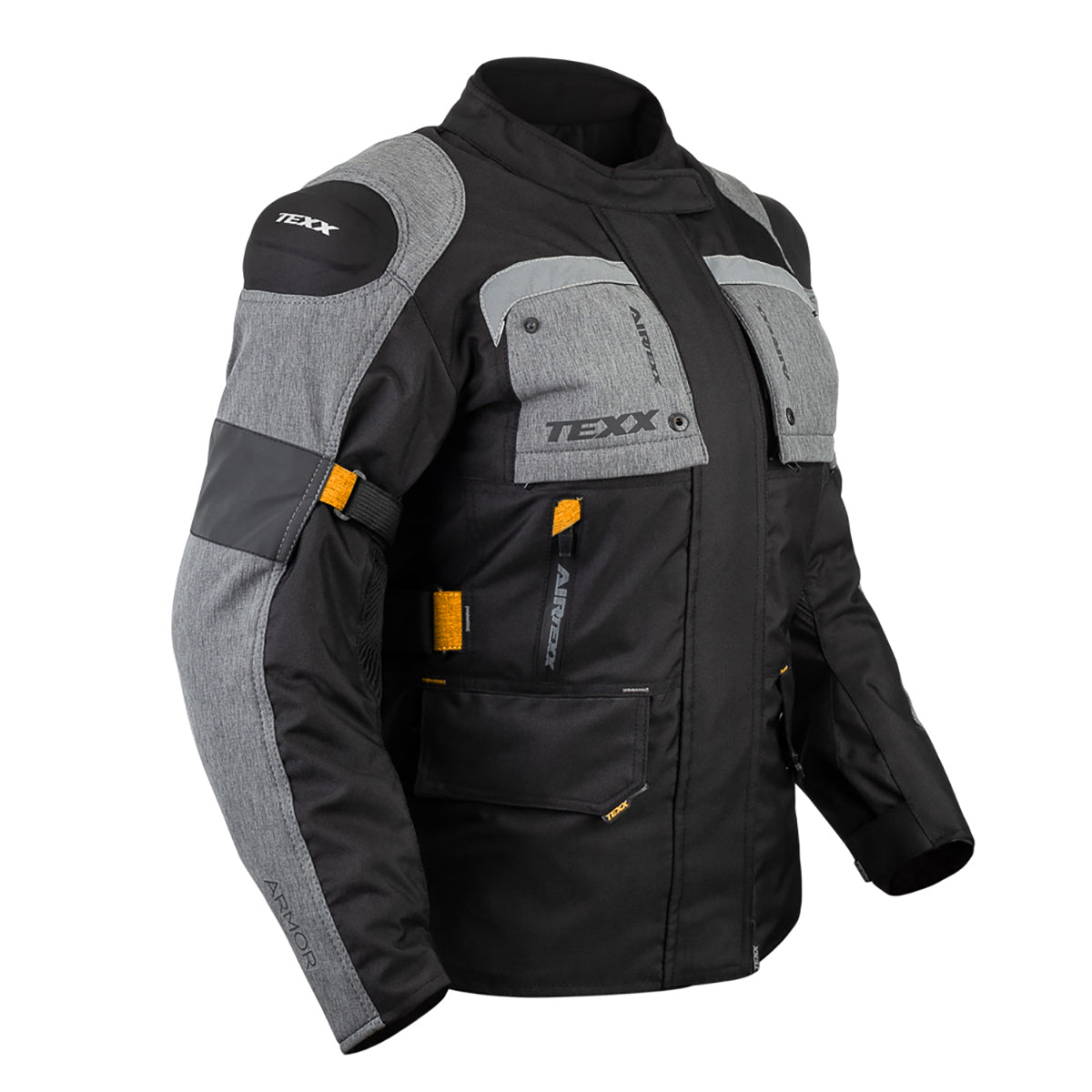 JAQUETA TEXX ARMOR LD FEM PRET CINZ LARANJ  XXL 2XL