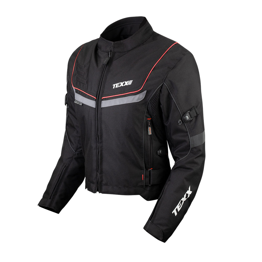 JAQUETA TEXX NEW STRIKE V2 LD FEM PRET VERM  L
