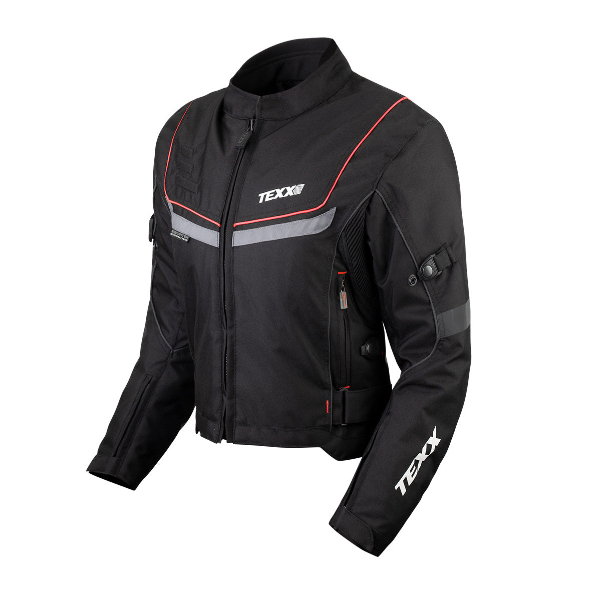 JAQUETA TEXX NEW STRIKE V2 LD FEM PRET VERM  L