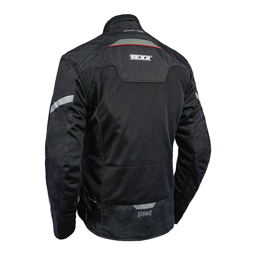 JAQUETA TEXX NEW STRIKE V2 SUMMER MASC PRET VERM  L