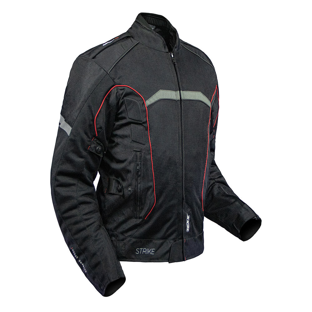 JAQUETA TEXX NEW STRIKE V2 SUMMER MASC PRET VERM XXXL 3XL