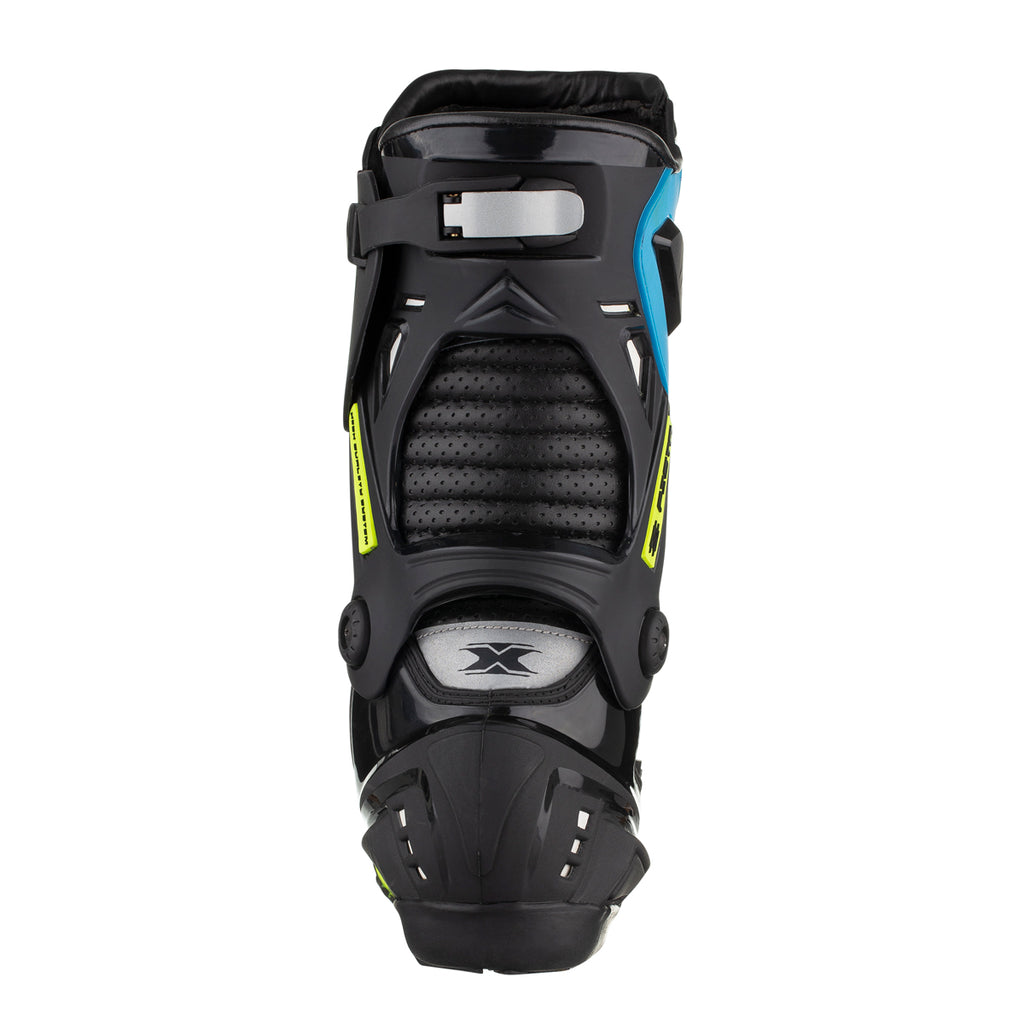 BOTA TEXX PISTA PRETA VERDE E AZUL 38