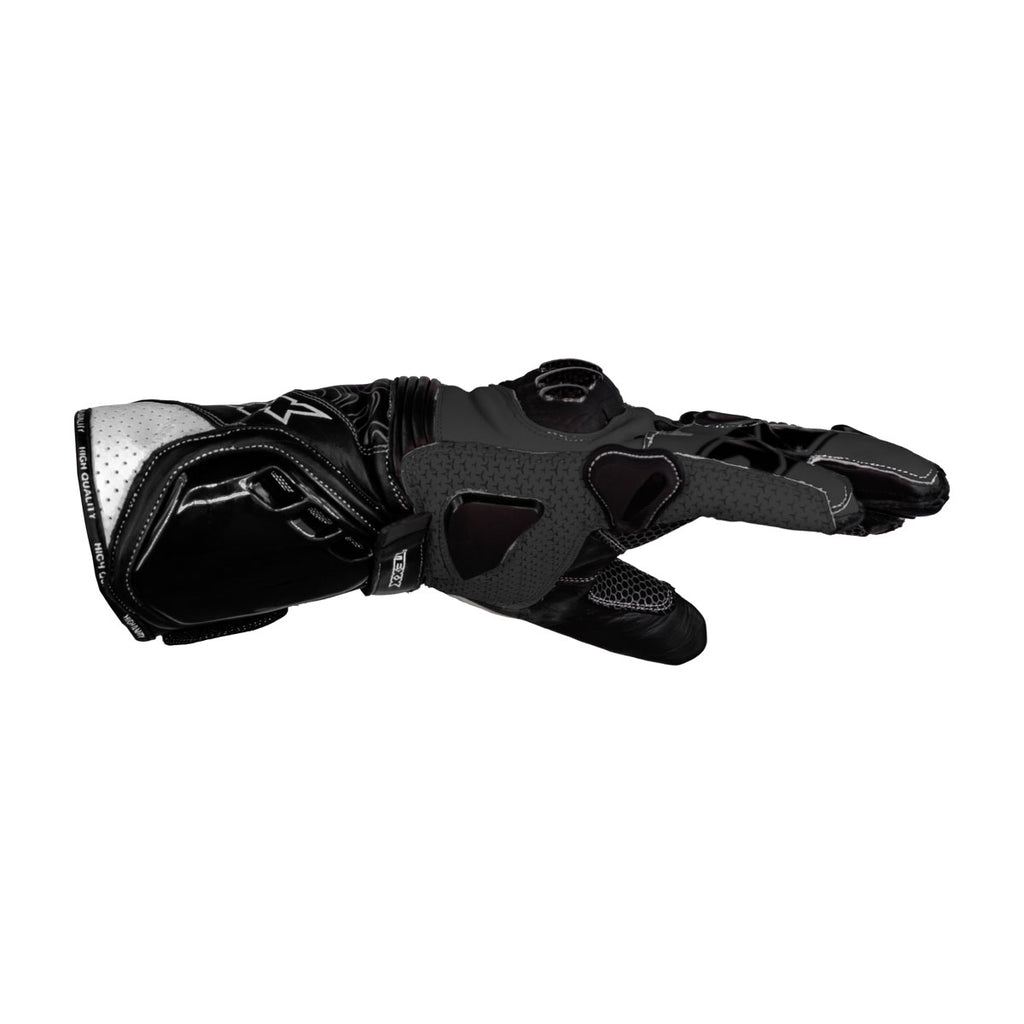 LUVAS TEXX PISTA PRET CINZ   M