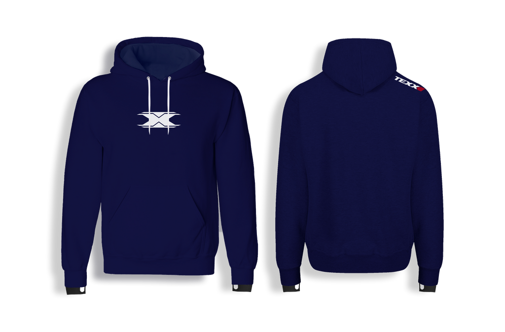 MOLETOM TEXX RACING AZUL E BRANCO P
