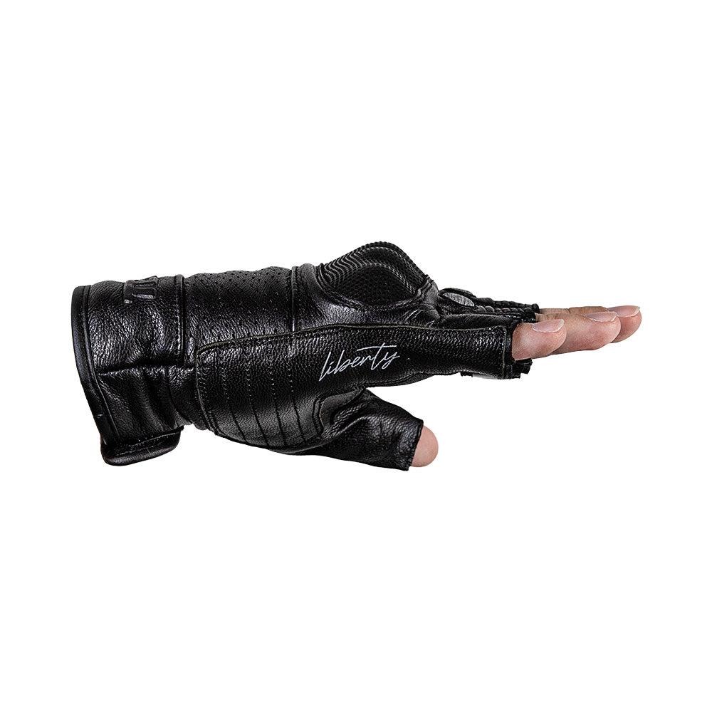 LUVAS TEXX LIBERTY MEIO DEDO PRET L
