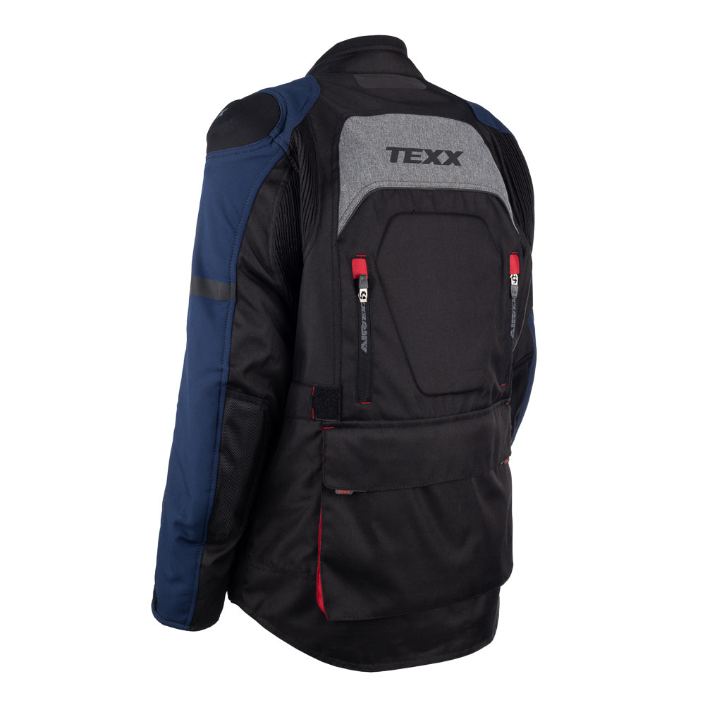 JAQUETA TEXX ARMOR LD FEM PRET AZUL VERM CINZ XL