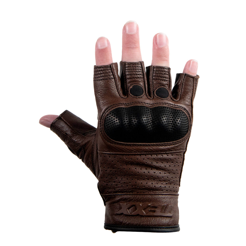 LUVAS TEXX LIBERTY MEIO DEDO MARROM XXXL 3XL