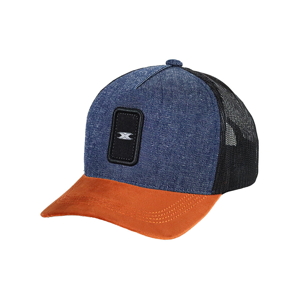 BONE TRUCKER TEXX JEANS AZUL E PRETO