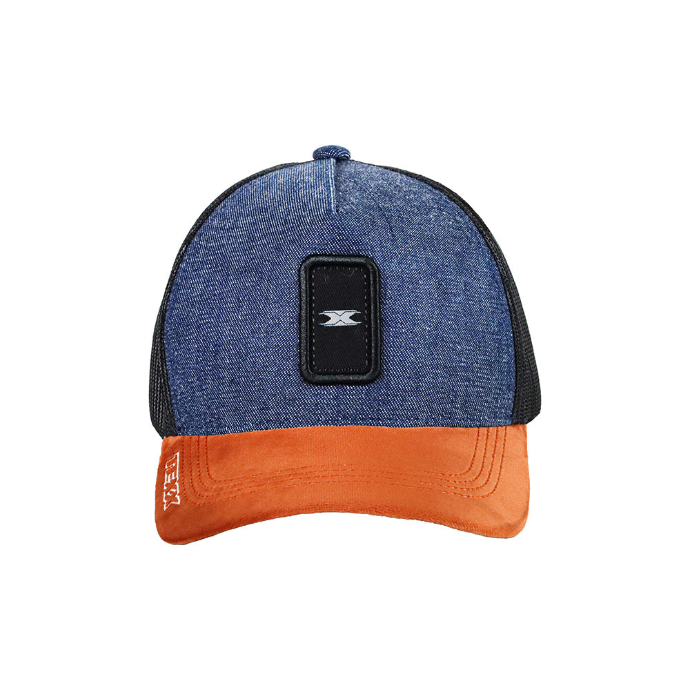BONE TRUCKER TEXX JEANS AZUL E PRETO