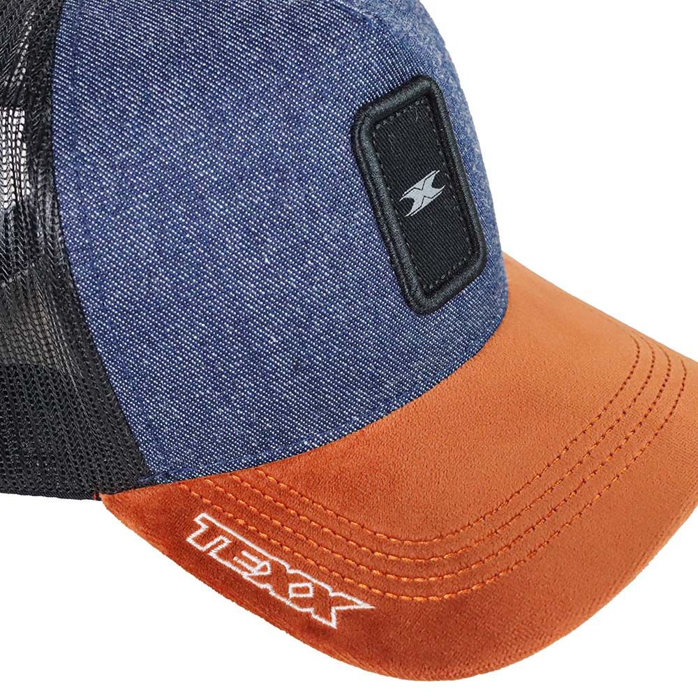 BONE TRUCKER TEXX JEANS AZUL E PRETO