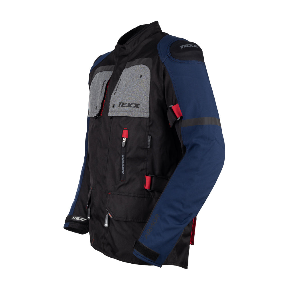 JAQUETA TEXX ARMOR MASC PRET AZUL VERM CINZ    S