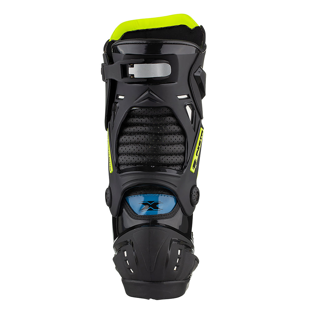 BOTA TEXX PISTA PRETA VERD AZUL PSBK (SPECIAL EDITION) 40