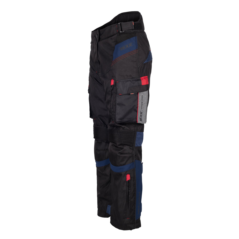 CALCA TEXX ARMOR LD FEM PRET AZUL VERM CINZ   S