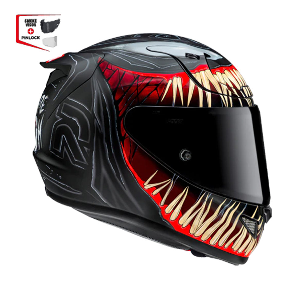 CAPACETE HJC RPHA 12 VENOM 3 MARVELVERM PRET  61