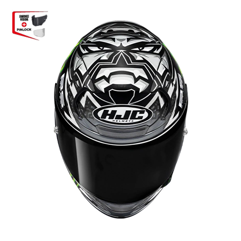 CAPACETE HJC RPHA 12 QUARTARARO MONSTER PRET BRANC 63