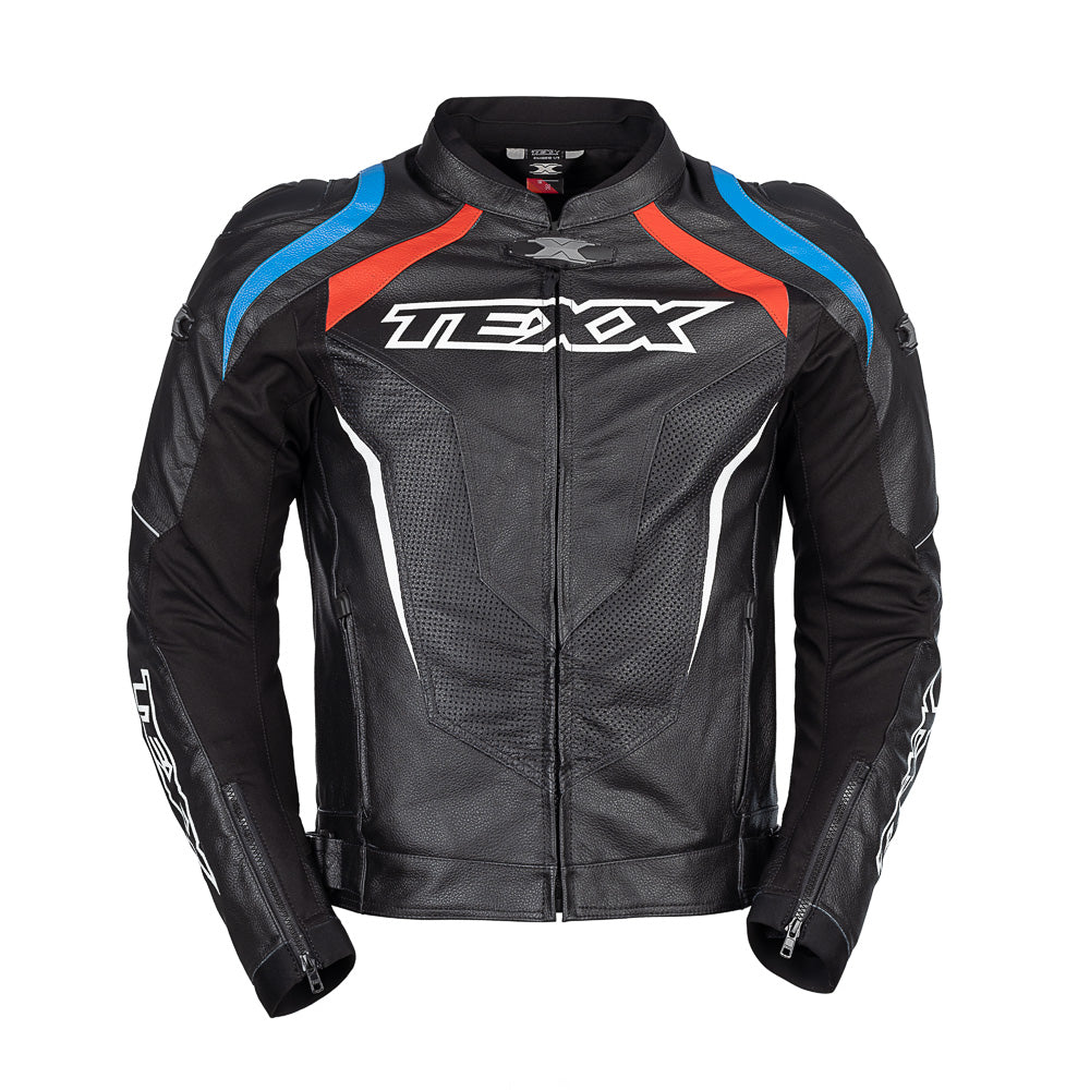 JAQUETA TEXX SNIPER V3 PRETA VERMELHA E AZUL MASC XL