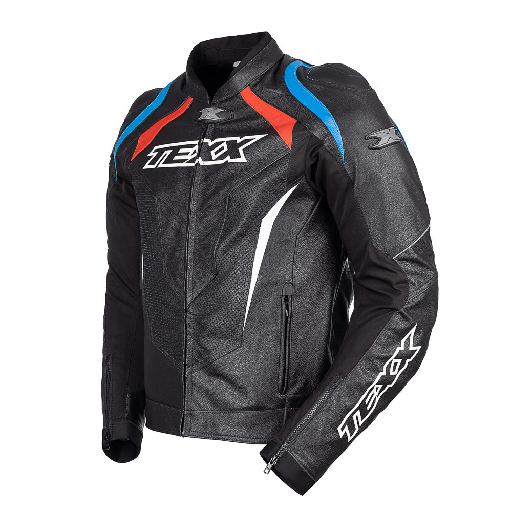 JAQUETA TEXX SNIPER V3 PRETA VERMELHA E AZUL MASC 3XL