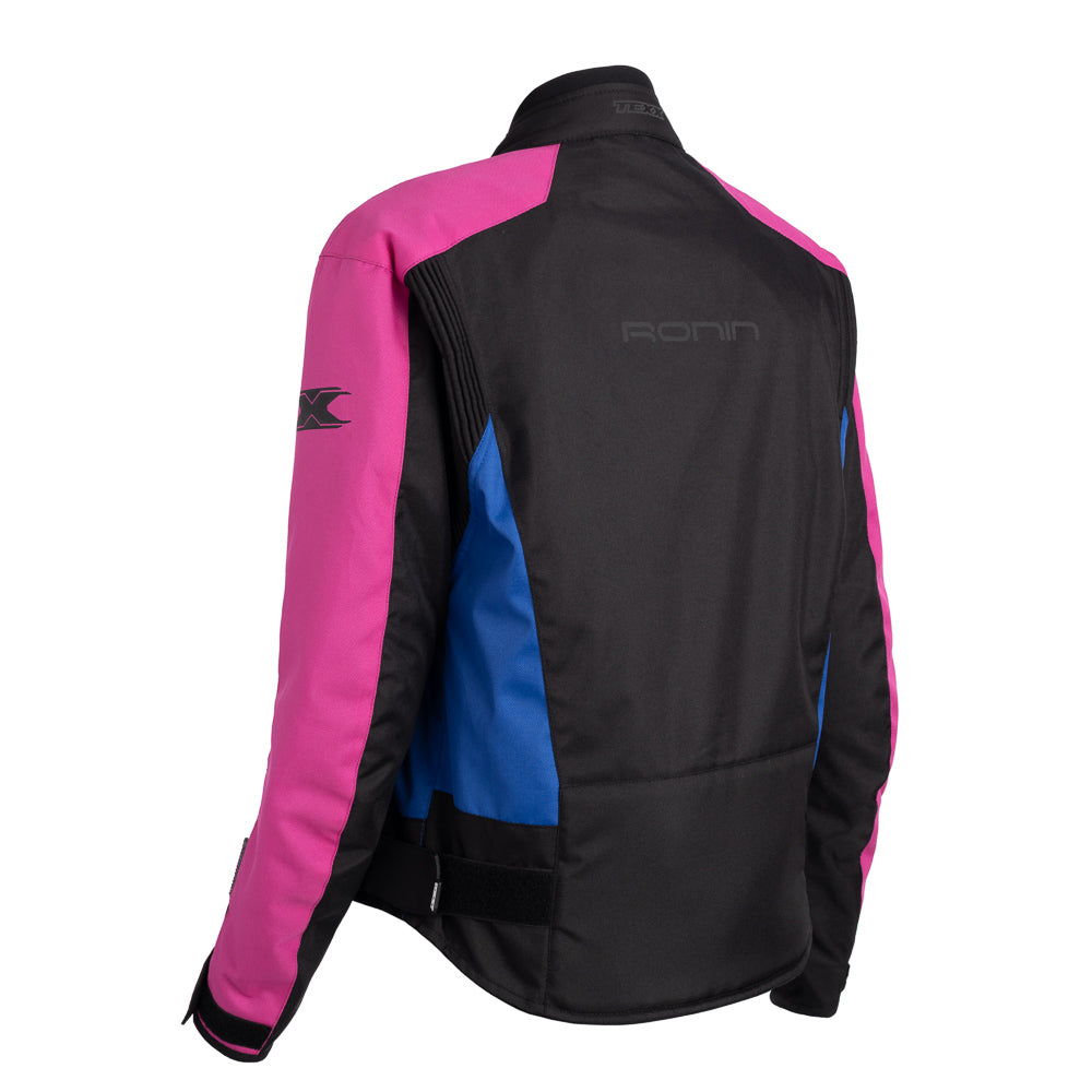 JAQUETA TEXX RONIN V2 LD FEM PRET ROSA AZU   M