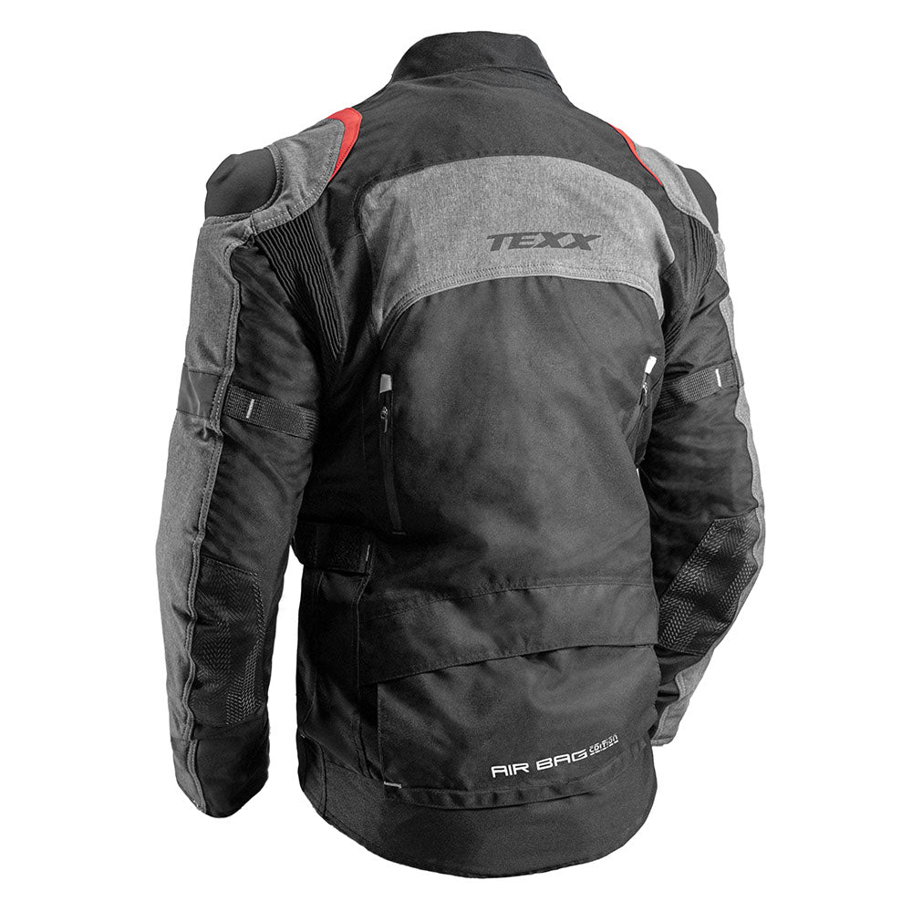 JAQUETA TEXX ARMOR AIRBAG V2 PRET CINZ VERM MASC    S