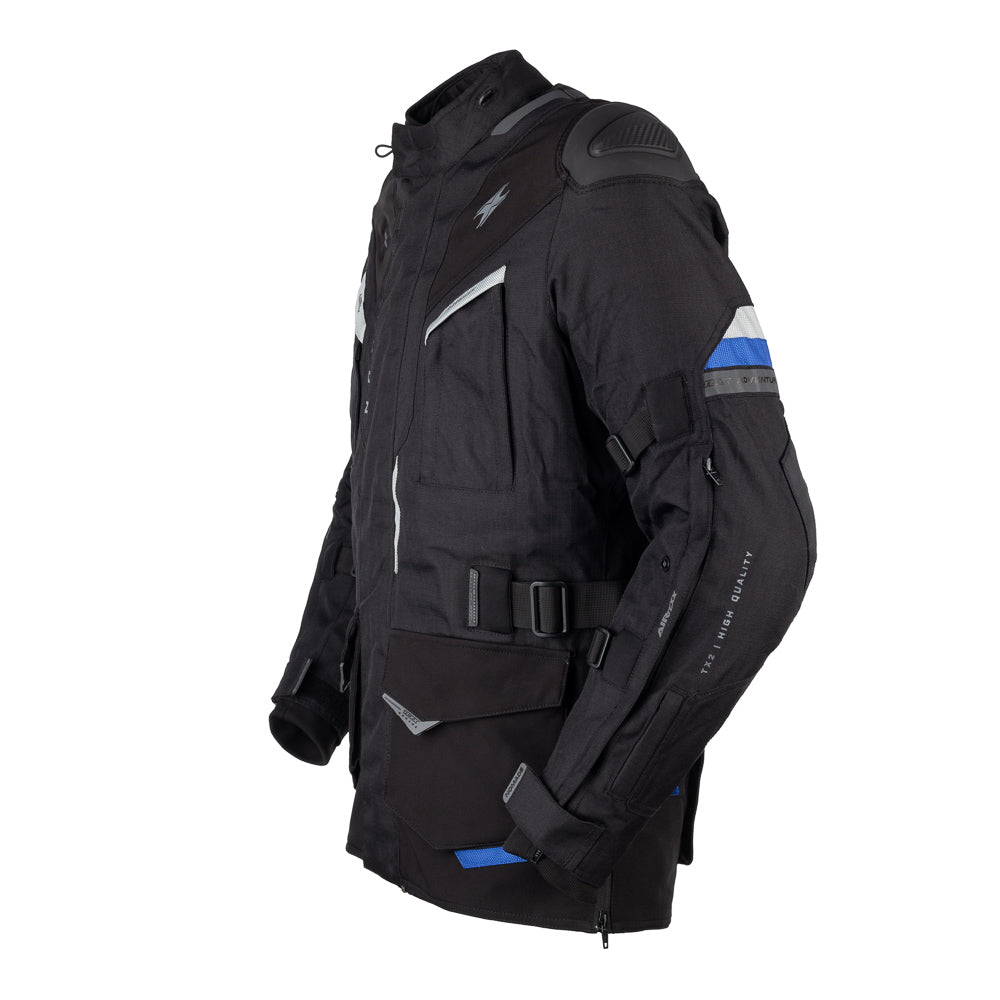 JAQUETA TEXX NOMADE MASC PRET AZUL VERM XL