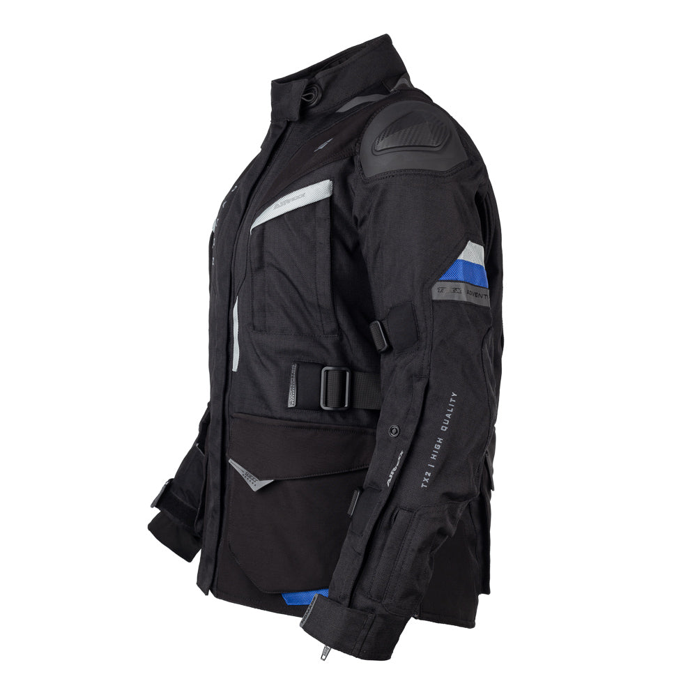 JAQUETA TEXX NOMADE LD FEM PRET AZUL VERM XXXXL 4XL