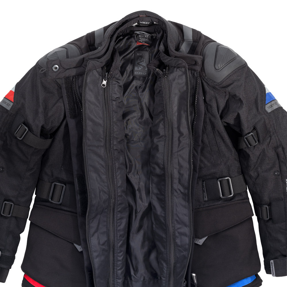 JAQUETA TEXX NOMADE LD FEM PRET AZUL VERM XXXXXL 5XL
